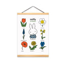 Nijntje poster - Miffy & Flowers - A3 met posterhouder - Catch Utrecht