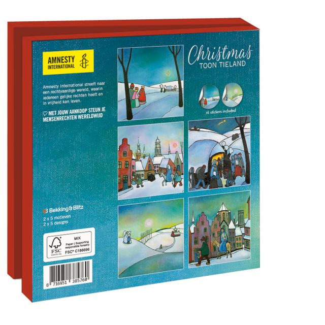 Christmas, Toon Tieland, Amnesty International (incl. sluitstickers) - Catch Utrecht