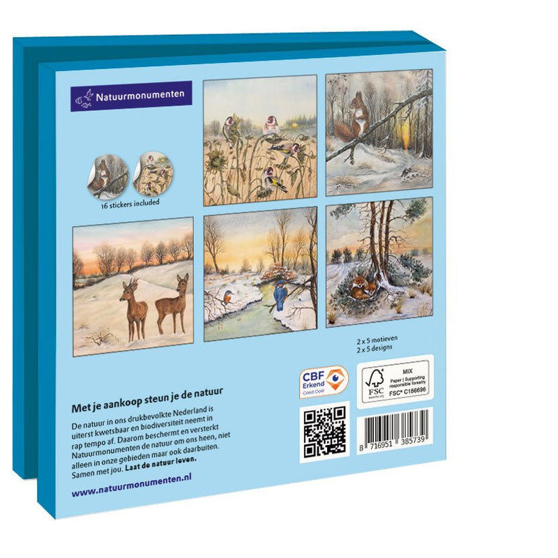 Dieren in de Winter, Dennis Meijering, Natuurmonumenten (incl. sluitstickers) - Catch Utrecht