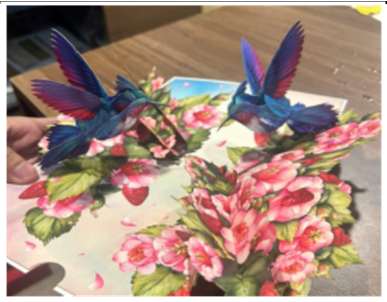 Kolibries in bloemen - Pop - Up kaart - Catch Utrecht