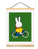 Nijntje poster - Nijntje op Fiets - A3 met posterhouder - Catch Utrecht