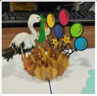 Ooievaar - Pop - Up kaart - Catch Utrecht